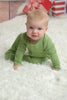 Green Bamboo Zipper Footie, Matching Spring Pajamas for Families