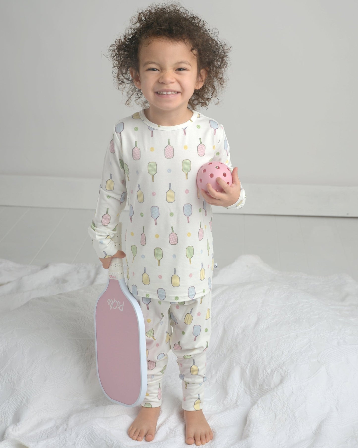 Pickleball Kids Bamboo Pajama Set - Little Worldz