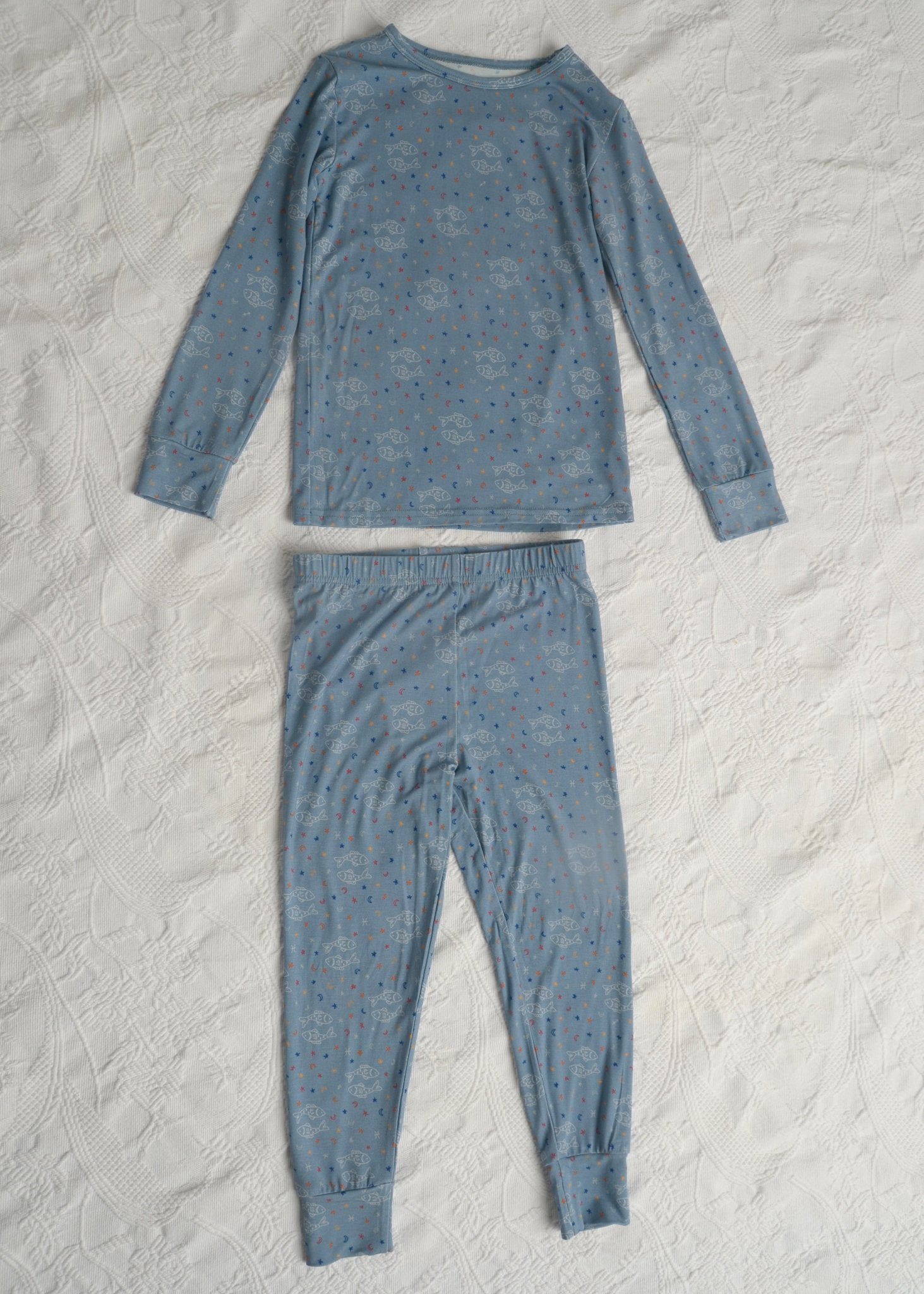 Pisces Bamboo Pajama Set for Kids - Little WorldzTwo Piece Set