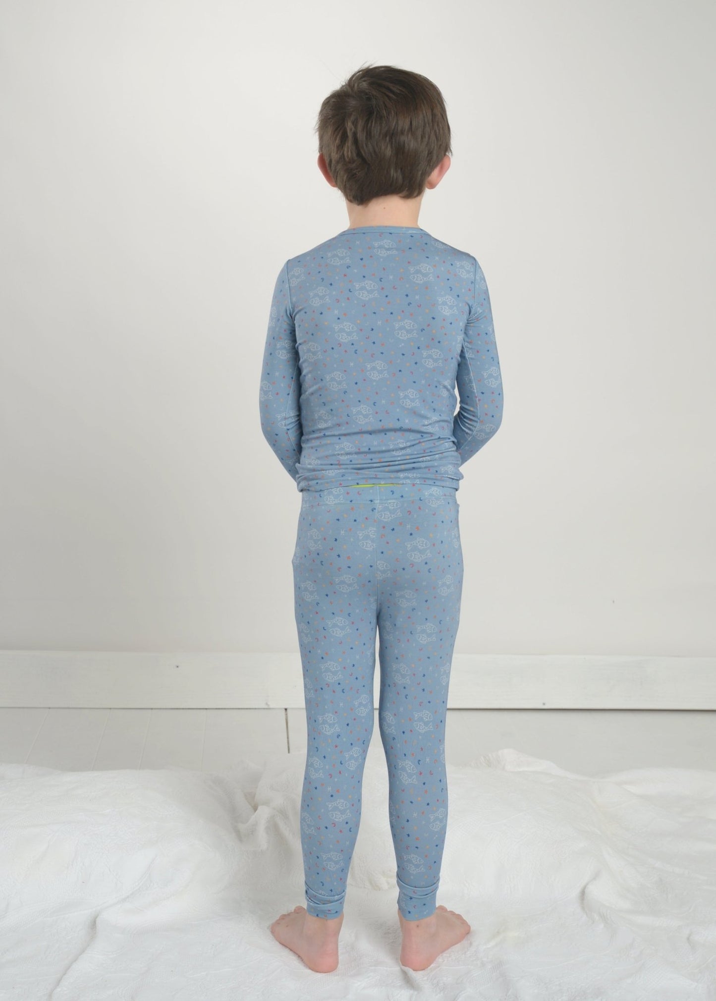 Pisces Bamboo Pajama Set for Kids - Little WorldzTwo Piece Set