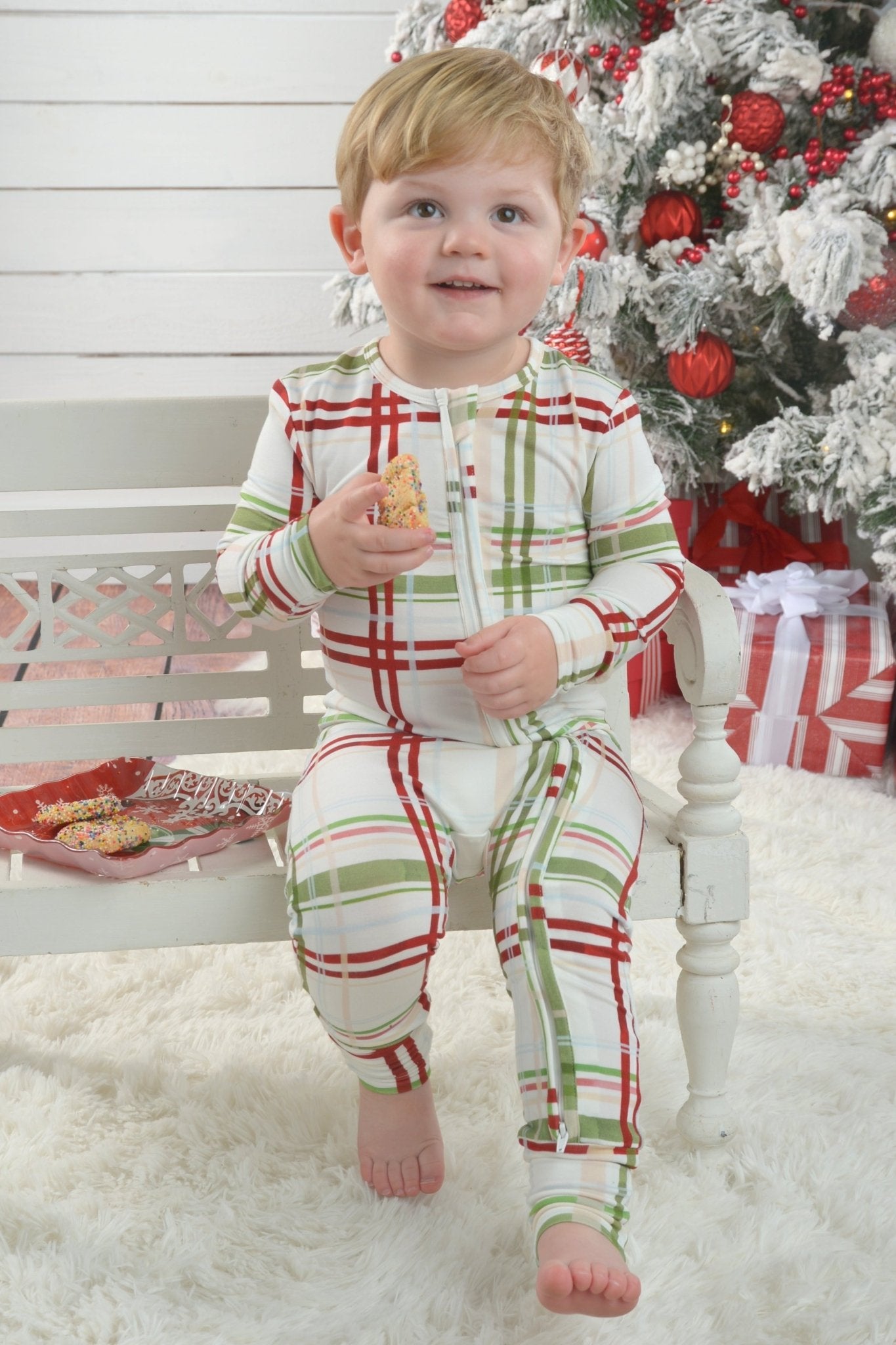 Plaid Romper - Little WorldzRomper Pajama