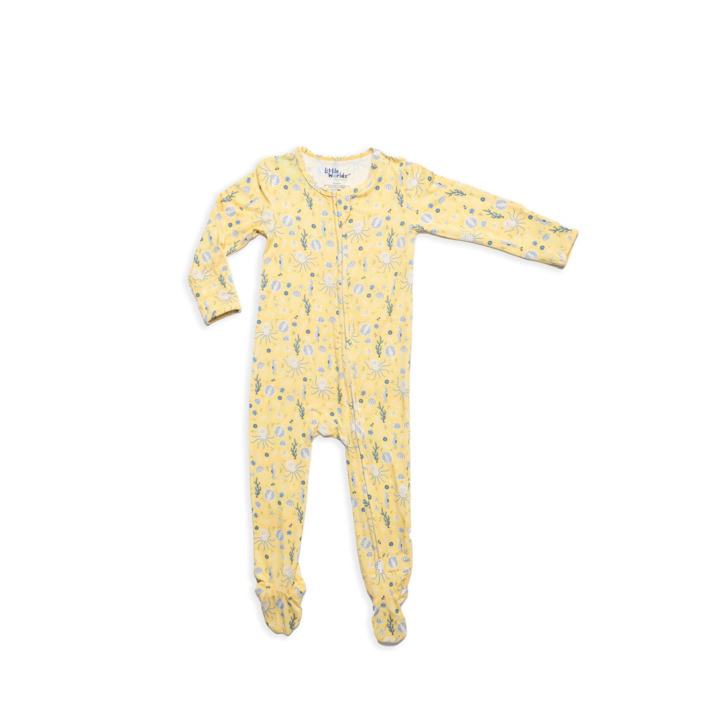 Sea Zipper Footie PJs - Little WorldzZipper Footie