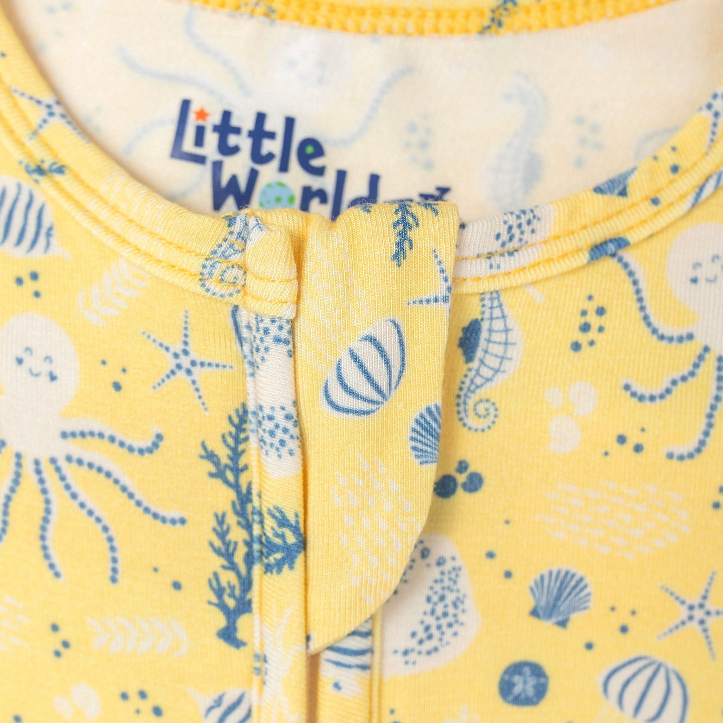 Sea Zipper Footie PJs - Little WorldzZipper Footie