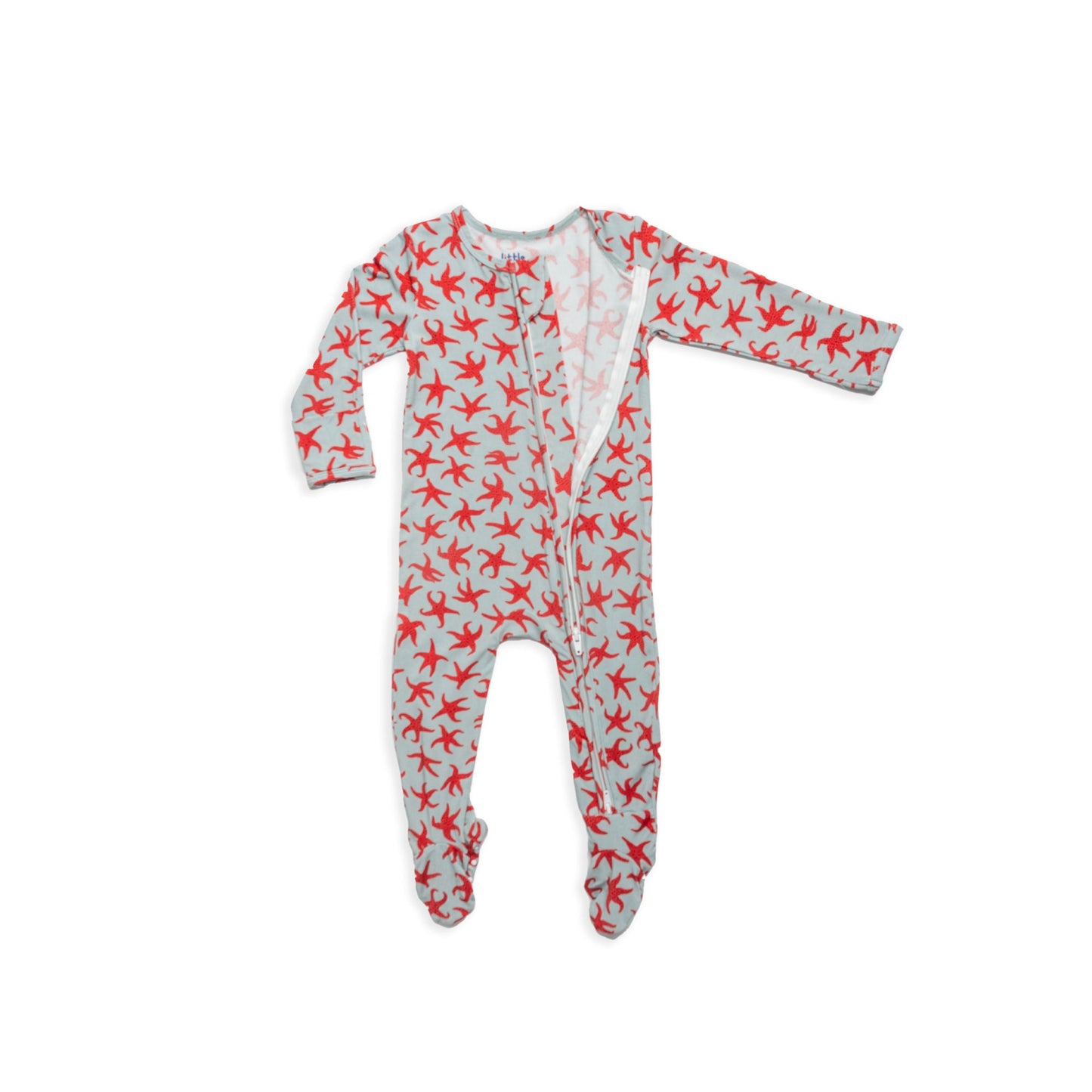 Starfish Zipper Footie PJs - Little WorldzZipper Footie