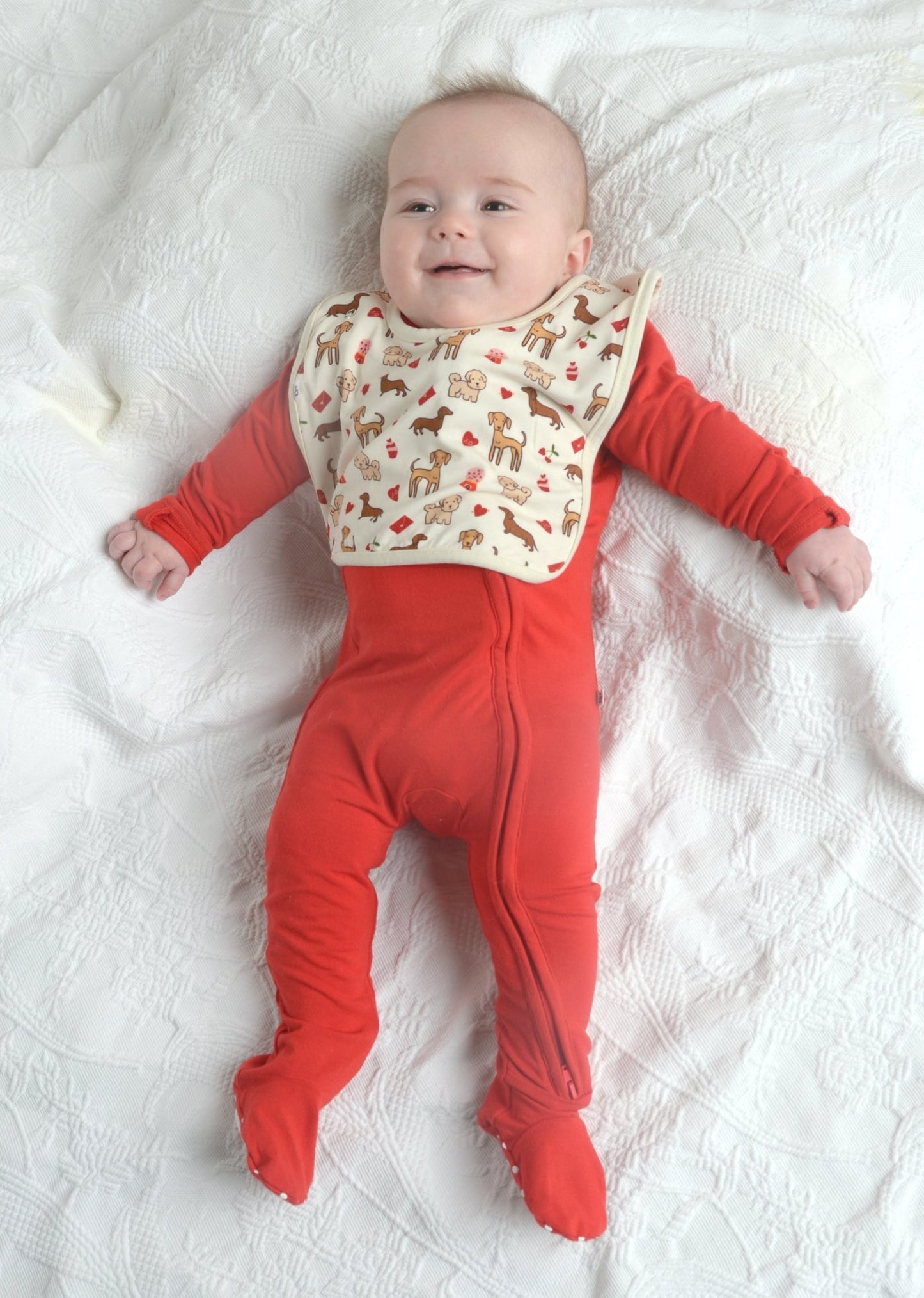 Valentine Bamboo Bib - Little WorldzBib